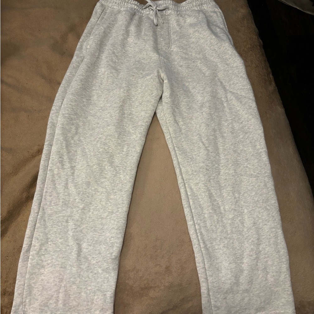 Hollister Light Gray Baggy Sweatpants